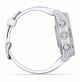 fēnix 8 – 43 mm, AMOLED - Silver with Whitestone Silicone Band - 010-02903-00 - Garmin